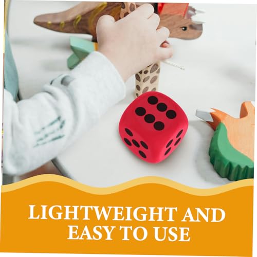 FRCOLOR 2 Stück Große Eva Schaumstoffwürfel Teiliges Set Kinderfreundliche Lernwürfel mit Abgerundeten Ecken Vielseitig für Klassenraumaktivitäten Partyspiele und Brettspielzubehör Robust von FRCOLOR