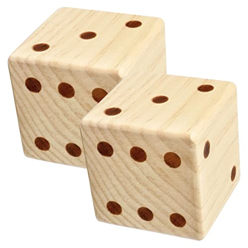 FRCOLOR 2 Stück Großes aus Natürlichen Holz Würfeln Spielwürfel für Brettspiele Indoor und Outdoor Aktivitäten Sichere und Langlebige Spieleelemente FRCOLOR 2 Stück Großes aus Natürlichen Holz Würfeln Spielwürfel für Brettspiele Indoor und Outdoor Aktivitäten Sichere und Langlebige Spieleelemente von FRCOLOR