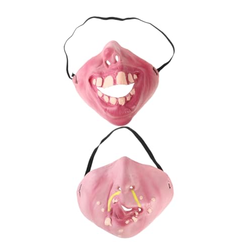 FRCOLOR 2 Stück Halbgesichtmasken für Halloween Lustige Kostüm Accessoires für Partys und Maskeraden Hochwertigem Gefertigt Langlebig und Sicher FRCOLOR 2 Stück Halbgesichtmasken für Halloween Lustige Kostüm Accessoires für Partys und Maskeraden Hochwertigem Gefertigt Langlebig und Sicher von FRCOLOR