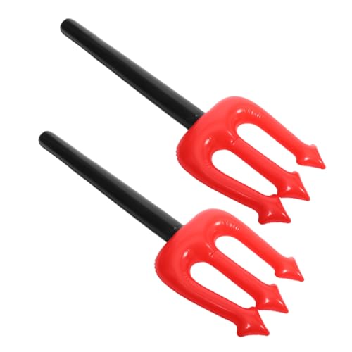 FRCOLOR 2 Stück Halloween Aufblasbarer Teufelsforke aus PVC Kostüm Requisiten für Cosplay Party Zubehör Einfach Aufzublasen Tragbar und Vielseitig Einsetzbar FRCOLOR 2 Stück Halloween Aufblasbarer Teufelsforke aus PVC Kostüm Requisiten für Cosplay Party Zubehör Einfach Aufzublasen Tragbar und Vielseitig Einsetzbar von FRCOLOR