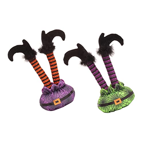 FRCOLOR 2 Stück Halloween Deko Abgetrennte Beine Gruseliges Leg Ornament aus Pp-baumwolle und für Familie Innen Außenbereich Grün FRCOLOR 2 Stück Halloween Deko Abgetrennte Beine Gruseliges Leg Ornament aus Pp-baumwolle und für Familie Innen Außenbereich Grün von FRCOLOR
