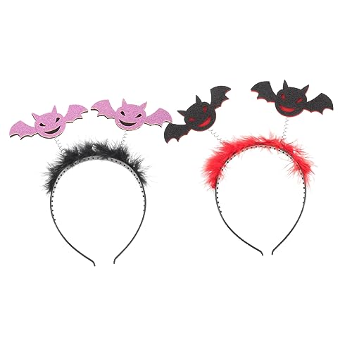 FRCOLOR 2 Stück Halloween Haarreif mit Fledermaus für Erwachsene Cosplay Party Zubehör Schwarz und für Halloween Feiern und Fotosessions FRCOLOR 2 Stück Halloween Haarreif mit Fledermaus für Erwachsene Cosplay Party Zubehör Schwarz und für Halloween Feiern und Fotosessions von FRCOLOR