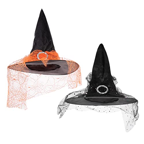 FRCOLOR 2 Stück Halloween Hexenhut Orange Schwarz Kostümzubehör für Halloween Partys Karneval und Cosplay für Erwachsene und Vielseitig Einsetzbar FRCOLOR 2 Stück Halloween Hexenhut Orange Schwarz Kostümzubehör für Halloween Partys Karneval und Cosplay für Erwachsene und Vielseitig Einsetzbar von FRCOLOR