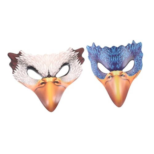 FRCOLOR 2 Stück Halloween Vogelmaske aus PU Schaum mit Langem Schnabel Realistische Tierkostüm Gesichtsmaske für Karneval Maskenball Cosplay und Faschingsparty FRCOLOR 2 Stück Halloween Vogelmaske aus PU Schaum mit Langem Schnabel Realistische Tierkostüm Gesichtsmaske für Karneval Maskenball Cosplay und Faschingsparty von FRCOLOR