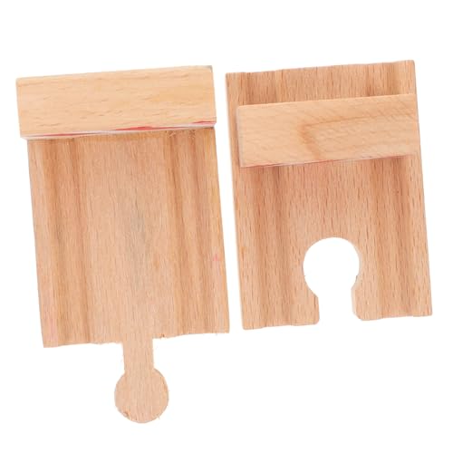 FRCOLOR 2 Stück Holz Eisenbahn Zubehör Holzschienen Stop Track für Kreative Bahnszenen Sicher und Praktisch für DIY Eisenbahnprojekte FRCOLOR 2 Stück Holz Eisenbahn Zubehör Holzschienen Stop Track für Kreative Bahnszenen Sicher und Praktisch für DIY Eisenbahnprojekte von FRCOLOR