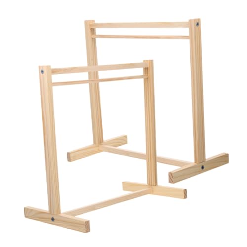 FRCOLOR 2 Stück Holz Kleiderbügel Puppen Kleiderständer Holz Puppenmöbel Garderobe für Puppenkleidung Display Aufbewahrung Robust Langlebig FRCOLOR 2 Stück Holz Kleiderbügel Puppen Kleiderständer Holz Puppenmöbel Garderobe für Puppenkleidung Display Aufbewahrung Robust Langlebig von FRCOLOR