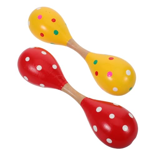 FRCOLOR 2 Stück Holz Maracas Doppelkopf Musikinstrument Handperkussion Rasseln Junge Mädchen Shaker für Rhythmus und Hörtraining Langlebig Leicht für Frühe Musikalische FRCOLOR 2 Stück Holz Maracas Doppelkopf Musikinstrument Handperkussion Rasseln Junge Mädchen Shaker für Rhythmus und Hörtraining Langlebig Leicht für Frühe Musikalische von FRCOLOR