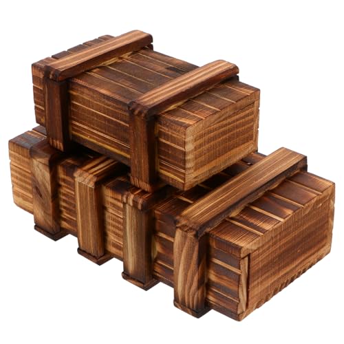 FRCOLOR 2 Stück Holz Puzzle Geheimfach für Iq Knobelspiel Schatztruhe Jungen Mädchen Geschenkidee Geduldsspiel Herausforderung FRCOLOR 2 Stück Holz Puzzle Geheimfach für Iq Knobelspiel Schatztruhe Jungen Mädchen Geschenkidee Geduldsspiel Herausforderung von FRCOLOR