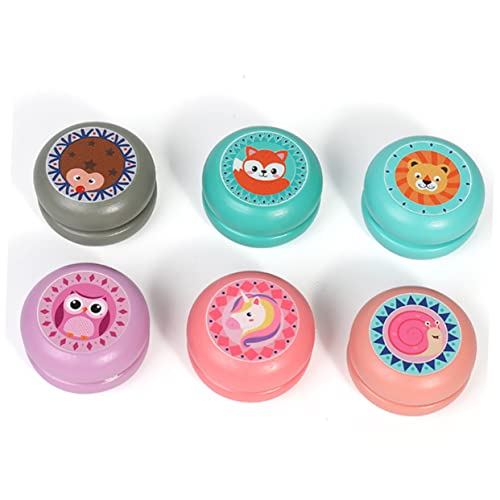 FRCOLOR 2 Stück Holz Yoyo mit Niedlichem Cartoon Tierdesign Yoyo Ball für und Fuchs Muster Holzspielzeug Farberkennung und Handgelenkkräftigung FRCOLOR 2 Stück Holz Yoyo mit Niedlichem Cartoon Tierdesign Yoyo Ball für und Fuchs Muster Holzspielzeug Farberkennung und Handgelenkkräftigung von FRCOLOR