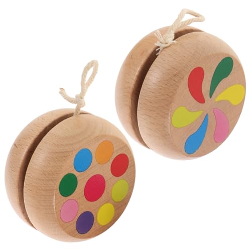 FRCOLOR 2 Stück Holz Yoyos für Tragbares Koordination und Gleichgewicht Einstellbare Schnur für Verschiedene Altersgruppen Lernspielzeug für Jungen und Mädchen für Outdoor Aktivitäten FRCOLOR 2 Stück Holz Yoyos für Tragbares Koordination und Gleichgewicht Einstellbare Schnur für Verschiedene Altersgruppen Lernspielzeug für Jungen und Mädchen für Outdoor Aktivitäten von FRCOLOR