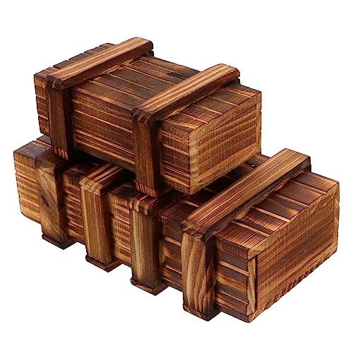 FRCOLOR 2 Stück Holzbox mit Geheimem Fach Sicheres Lehrreiches für Verstecken von Kleinigkeiten Holzmaterial Praktisch und Langlebig FRCOLOR 2 Stück Holzbox mit Geheimem Fach Sicheres Lehrreiches für Verstecken von Kleinigkeiten Holzmaterial Praktisch und Langlebig von FRCOLOR