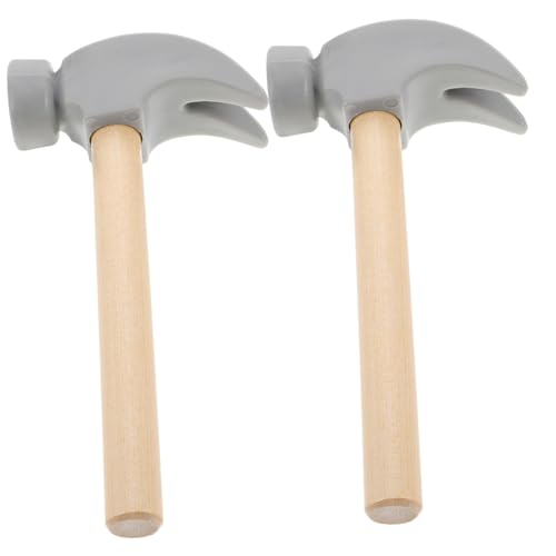 FRCOLOR 2 Stück Holzhammer für Kleinkinder Simulationstools für Selbstständiges Spiel Pädagogisches Hammer Geschicklichkeit und Kreativität von FRCOLOR