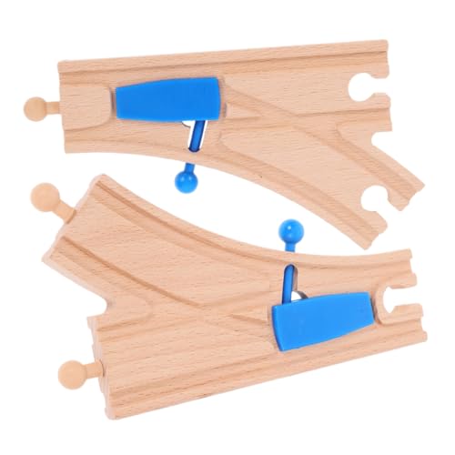 FRCOLOR 2 Stück Holzschienen Set für Kleinkinder Teiliges Zubehör mit Gebogenen Weichen für Holzspielzeug Züge Fördert Kreativität und Kognitive Fähigkeiten Beim FRCOLOR 2 Stück Holzschienen Set für Kleinkinder Teiliges Zubehör mit Gebogenen Weichen für Holzspielzeug Züge Fördert Kreativität und Kognitive Fähigkeiten Beim von FRCOLOR