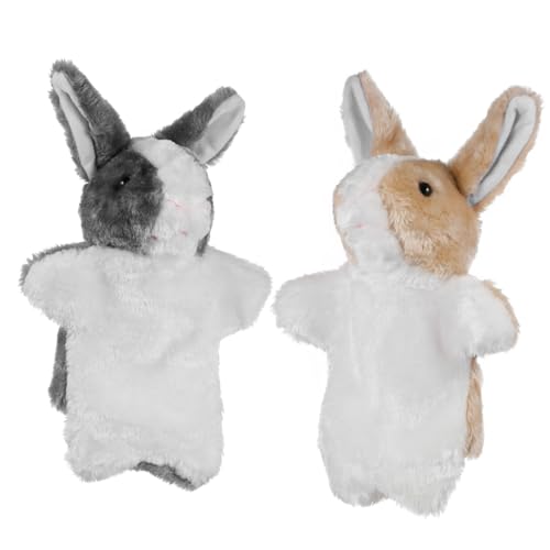 FRCOLOR 2 Stück Interaktive Handpuppen Niedliche Hasen Plüschhandpuppe für Weiche Langlebige Stofftiere für Geschichten Erzählen Kommunikation und Kreatives Spiel Zufällige Farbe FRCOLOR 2 Stück Interaktive Handpuppen Niedliche Hasen Plüschhandpuppe für Weiche Langlebige Stofftiere für Geschichten Erzählen Kommunikation und Kreatives Spiel Zufällige Farbe von FRCOLOR