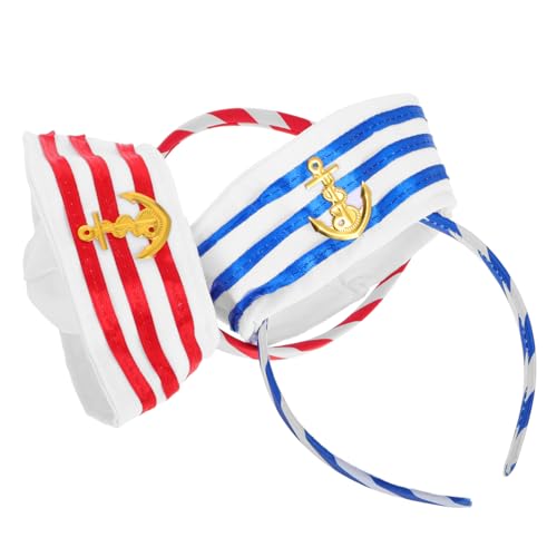FRCOLOR 2 Stück Kapitänsmütze Haarreif Matrosen Kopfschmuck für Karneval Halloween Ostern Kostüm Partyaccessoire Damen Herren FRCOLOR 2 Stück Kapitänsmütze Haarreif Matrosen Kopfschmuck für Karneval Halloween Ostern Kostüm Partyaccessoire Damen Herren von FRCOLOR