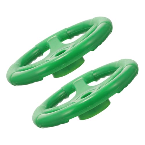 FRCOLOR 2 Stück Kinderlenkrad Grün Robustes Spielzeuglenkrad für Komfortabler Griff Kindersicheres Design Geeignet als Zubehör für Schaukel Bobbycar und Spielplatzwagen FRCOLOR 2 Stück Kinderlenkrad Grün Robustes Spielzeuglenkrad für Komfortabler Griff Kindersicheres Design Geeignet als Zubehör für Schaukel Bobbycar und Spielplatzwagen von FRCOLOR