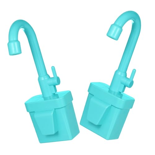 FRCOLOR 2 Stück Kinderspielküchen Wasserhahn Ersatz Rotierender Verschleißfester Küchenarmatur für Spielspüle mit Einfachem Anbau und Realistischem Wasserkreislauf Zubehör von FRCOLOR