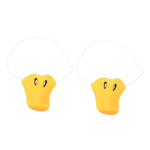 FRCOLOR 2 Stück Kleine Enten Nasen Requisiten aus Sicherem Material Wiederverwendbar und Strapazierfähig für Cosplay Karneval Partys und Theateraufführungen von FRCOLOR