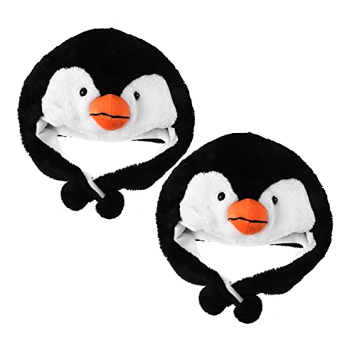 FRCOLOR 2 Stück Kostümmütze Lustige Penguin Hut für Erwachsene für Festivals Partys Cosplay und Fotoshootings Einheitsgröße und Leicht von FRCOLOR