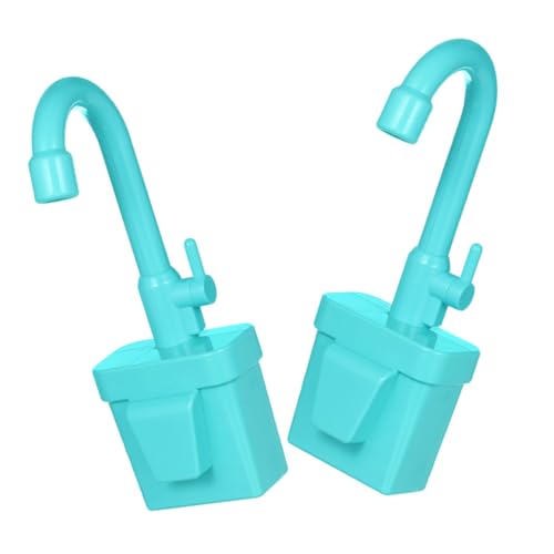 FRCOLOR 2 Stück Küchen Wasserhahn Teilig Drehbar Robust Kinderspülbecken Zubehör für Kreatives Rollenspiel und Realistische Wassersimulation von FRCOLOR
