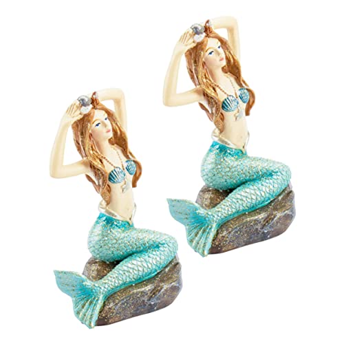 FRCOLOR 2 Stück Künstliche Meerjungfrau Figur für Aquarium Dekoration Realistische Harz Meerjungfrau Ornamente für Fisch Tank Detailreiche FRCOLOR 2 Stück Künstliche Meerjungfrau Figur für Aquarium Dekoration Realistische Harz Meerjungfrau Ornamente für Fisch Tank Detailreiche von FRCOLOR