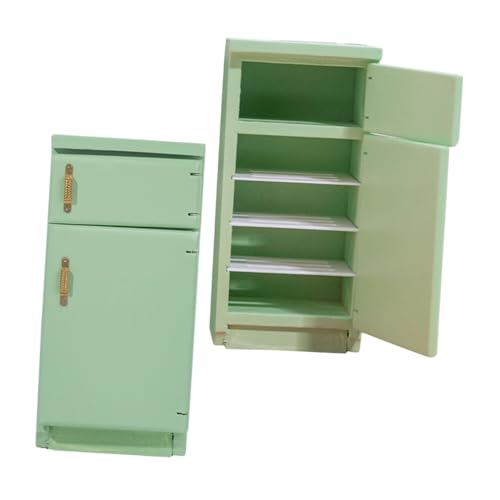 FRCOLOR 2 Stück Langlebiger Kleiner Retro Tisch Kühlschrank für Rollenspiel Kreative Dekoration und Sammler von FRCOLOR