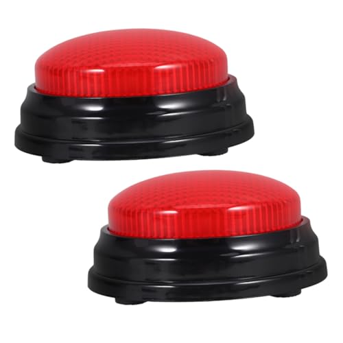FRCOLOR 2 Stück Leuchtende Sound Buttons Spaßige Alarmtasten für Partys Spiele und Unterricht für Spielshows Haustiertraining und Festliche Aktivitäten FRCOLOR 2 Stück Leuchtende Sound Buttons Spaßige Alarmtasten für Partys Spiele und Unterricht für Spielshows Haustiertraining und Festliche Aktivitäten von FRCOLOR