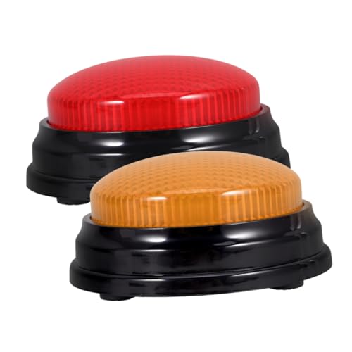 FRCOLOR 2 Stück Licht und Sound Buzzers für Spiele Antworttasten für Quizze Partys und Klassenzimmer für Interaktive Unterhaltung und Spaß bei Veranstaltungen FRCOLOR 2 Stück Licht und Sound Buzzers für Spiele Antworttasten für Quizze Partys und Klassenzimmer für Interaktive Unterhaltung und Spaß bei Veranstaltungen von FRCOLOR