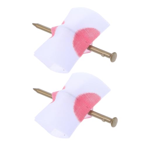 FRCOLOR 2 Stück Lustige Streichnägel durch Finger Prank mit Realistischer Sichere Materialien Spannende Halloween Scherzrequisite für Altersgruppen FRCOLOR 2 Stück Lustige Streichnägel durch Finger Prank mit Realistischer Sichere Materialien Spannende Halloween Scherzrequisite für Altersgruppen von FRCOLOR