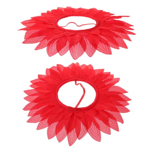 FRCOLOR 2 Stück Lustiges Sonnenblumen Kostüm Rotes Blumen Headgear für Tanzparty Kindergarten Sportfest Karneval Fasching Unisex Zubehör FRCOLOR 2 Stück Lustiges Sonnenblumen Kostüm Rotes Blumen Headgear für Tanzparty Kindergarten Sportfest Karneval Fasching Unisex Zubehör von FRCOLOR