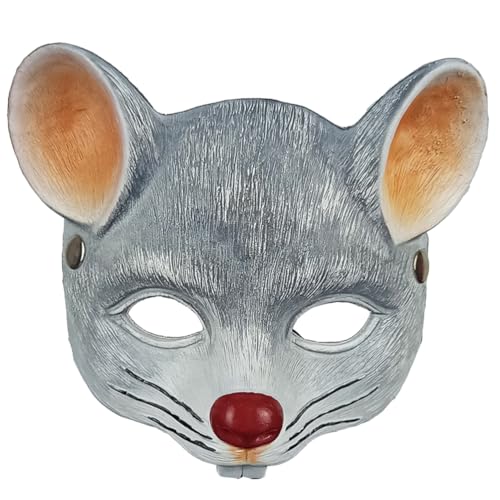 FRCOLOR 2 Stück -Maske Tier-Halbgesicht Hellgrau Pu-Schaum-Maske Für Halloween Maskerade Japanischer Stil Weihnachten Cosplay-Kostüm FRCOLOR 2 Stück -Maske Tier-Halbgesicht Hellgrau Pu-Schaum-Maske Für Halloween Maskerade Japanischer Stil Weihnachten Cosplay-Kostüm von FRCOLOR