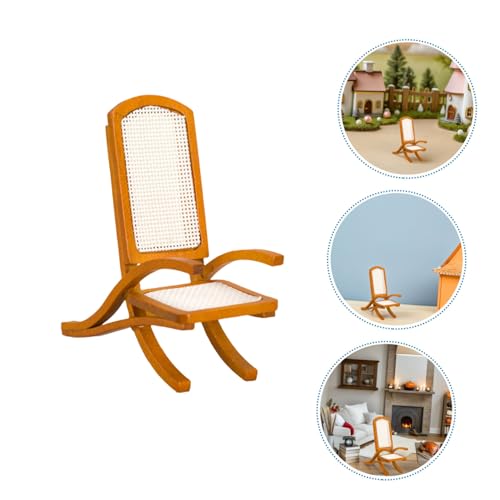 FRCOLOR 2 Stück Maßstab Vintage Puppenhaus Möbel Retro Braun Mini Esszimmerstuhl Modell für Puppenhaus Wohnzimmer Dekoration FRCOLOR 2 Stück Maßstab Vintage Puppenhaus Möbel Retro Braun Mini Esszimmerstuhl Modell für Puppenhaus Wohnzimmer Dekoration von FRCOLOR