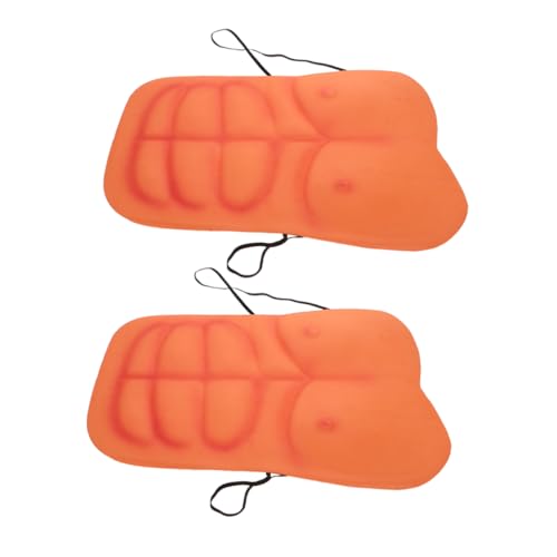 FRCOLOR 2 Stück Men Shaper Falsche Muskelbrust Lustige Kostüme Für Erwachsene Body Build Top Realistische Männliche Gefälschte Muskelrequisiten Männer Muskelkostüme von FRCOLOR
