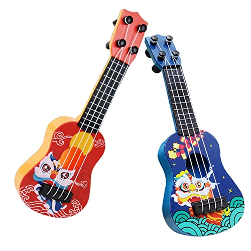 FRCOLOR 2 Stück Mini Gitarre Teiliges Leichte Lernspielzeug Ukulele aus Sicherem Material Bunte Cartoon Gitarren für Kleinkinder Ab Jahren Pädagogisches Musikinstrument für Jungen und FRCOLOR 2 Stück Mini Gitarre Teiliges Leichte Lernspielzeug Ukulele aus Sicherem Material Bunte Cartoon Gitarren für Kleinkinder Ab Jahren Pädagogisches Musikinstrument für Jungen und von FRCOLOR