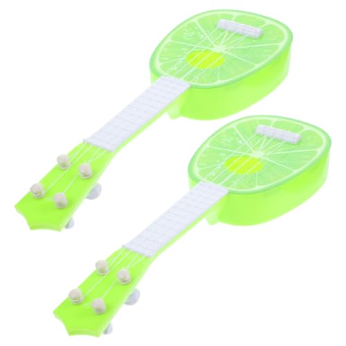 FRCOLOR 2 Stück Mini Gitarren Imitation Früchte Gitarren für Anfänger Pädagogisches Musikinstrument für Jungen Mädchen Lernspielzeug von FRCOLOR