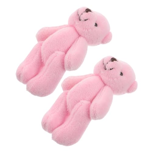 FRCOLOR 2 Stück Mini Plüschbär Kleine Realistische Stofftier Bären für Puppenhaus für DIY Bastelprojekte und Kreatives für Sicher und Sammelbar von FRCOLOR
