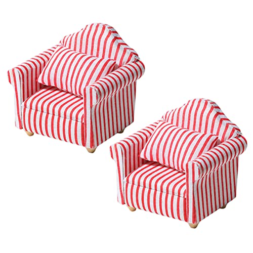 FRCOLOR 2 Stück Mini Sofa Lebensechte Puppenhaus Accessoires für Wohnzimmer Kindgerechtes DIY FRCOLOR 2 Stück Mini Sofa Lebensechte Puppenhaus Accessoires für Wohnzimmer Kindgerechtes DIY von FRCOLOR