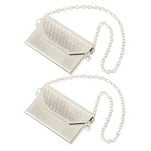 FRCOLOR 2 Stück Miniatur Handtaschen aus Metall Silberne Puppenhaus Deko Realistische Kleine Taschen Stilvolle Mini Accessoires für Puppenliebhaber und Kinderspielzeug FRCOLOR 2 Stück Miniatur Handtaschen aus Metall Silberne Puppenhaus Deko Realistische Kleine Taschen Stilvolle Mini Accessoires für Puppenliebhaber und Kinderspielzeug von FRCOLOR