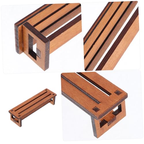 FRCOLOR 2 Stück Miniatur Holzstuhl Langlebige Puppenhaus Gartenmöbel Retro Vintage Design Fein Detaillierte Miniatur Stühle für Tisch Dekoration Robustes Holz Vielseitig für Heim FRCOLOR 2 Stück Miniatur Holzstuhl Langlebige Puppenhaus Gartenmöbel Retro Vintage Design Fein Detaillierte Miniatur Stühle für Tisch Dekoration Robustes Holz Vielseitig für Heim von FRCOLOR