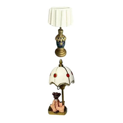 FRCOLOR 2 Stück Miniatur Puppenhaus Tischlampen Teilig Süße Bär und Weißschirm Designs Realistische Tischlampen Dekorative Puppenhaus Beleuchtung für Sammler und Fotografie Zubehör FRCOLOR 2 Stück Miniatur Puppenhaus Tischlampen Teilig Süße Bär und Weißschirm Designs Realistische Tischlampen Dekorative Puppenhaus Beleuchtung für Sammler und Fotografie Zubehör von FRCOLOR