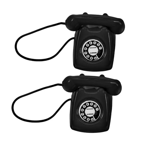 FRCOLOR 2 Stück Miniatur Retro Telefon Modell Realistische Alte Metalltelefone Detailgetreue Puppenhaus-Accessoires Kreatives Mini-dekor für Schreibtisch Sammler und Rollenspiele FRCOLOR 2 Stück Miniatur Retro Telefon Modell Realistische Alte Metalltelefone Detailgetreue Puppenhaus-Accessoires Kreatives Mini-dekor für Schreibtisch Sammler und Rollenspiele von FRCOLOR