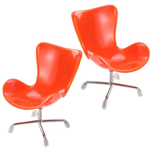 FRCOLOR 2 Stück Miniaturstuhl Orange Detailgetreues Puppenhausmöbel Robustes Miniatur für Verarbeitung Vielseitige Mini Deko für Puppen und Modellliebhaber FRCOLOR 2 Stück Miniaturstuhl Orange Detailgetreues Puppenhausmöbel Robustes Miniatur für Verarbeitung Vielseitige Mini Deko für Puppen und Modellliebhaber von FRCOLOR