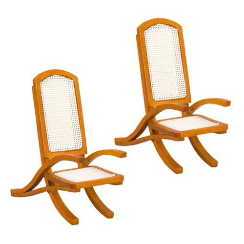 FRCOLOR 2 Stück Modellmodelle Maßstab Puppenhaus Ornamente Miniatur Mini Holzmöbel Vintage Zubehör Zimmerhandwerk Für Kleine Retro Stühle Stuhl Schlafzimmer Kunsthandwerk FRCOLOR 2 Stück Modellmodelle Maßstab Puppenhaus Ornamente Miniatur Mini Holzmöbel Vintage Zubehör Zimmerhandwerk Für Kleine Retro Stühle Stuhl Schlafzimmer Kunsthandwerk von FRCOLOR