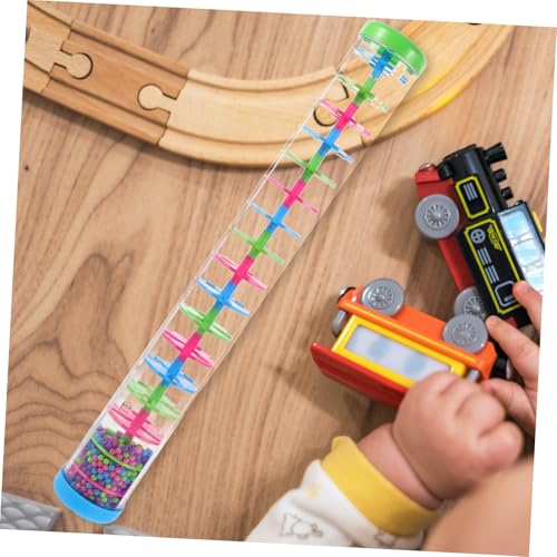 FRCOLOR 2 Stück ORFF Music -Lehrwerkzeuge aus Kunststoff für Musikinstrumente klingendes Musikinstrument Accessoire Regenschlauch Regenstock Rassel Plastik von FRCOLOR