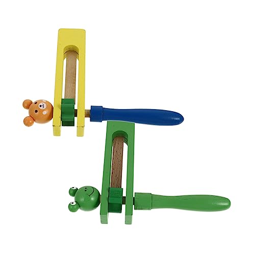 FRCOLOR 2 Stück Orff Kastagnetten Musikinstrumente Teiliges Bunte Holzspielzeug Lernspielzeug Frühpädagogik für Kleinkinder Jungen Mädchen FRCOLOR 2 Stück Orff Kastagnetten Musikinstrumente Teiliges Bunte Holzspielzeug Lernspielzeug Frühpädagogik für Kleinkinder Jungen Mädchen von FRCOLOR