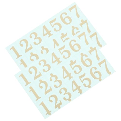 FRCOLOR 2 Stück Phonetische Notenaufkleber Zungentrommel Aufkleber Percussion Trainingszubehör Bronzefarben Langlebig für Anfänger Geeignet von FRCOLOR
