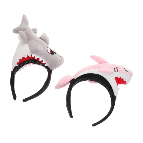 FRCOLOR 2 Stück Plüsch Haarreif Cartoon Kopfband mit Elastischem Komfort für Fasching Festival Kostüm Party Zubehör für Damen und Herren von FRCOLOR