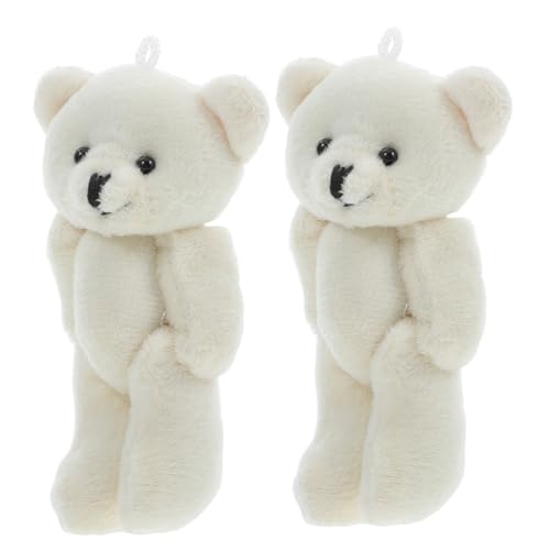 FRCOLOR 2 Stück Plüsch Mini Bär Weiche Kleine Kuscheltiere Langlebige Miniatur Stofftiere für Fotografie und Partydeko als für Lehrer und Abschlussfeier von FRCOLOR