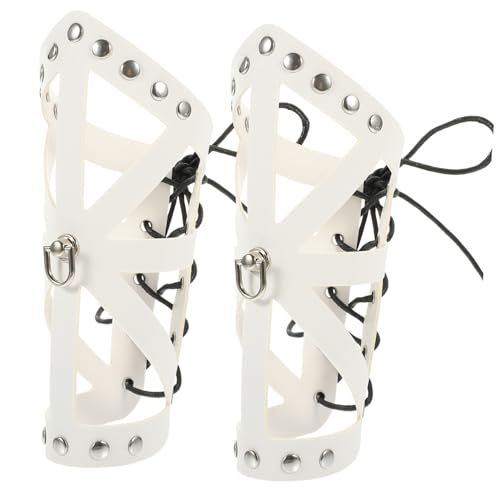 FRCOLOR 2 Stück Punk Armguards Verstellbare Armstulpen für Rollenspiele Cosplay Festivals Robuste Accessoires für Herren Damen für Halloween Historische Nachstellungen FRCOLOR 2 Stück Punk Armguards Verstellbare Armstulpen für Rollenspiele Cosplay Festivals Robuste Accessoires für Herren Damen für Halloween Historische Nachstellungen von FRCOLOR