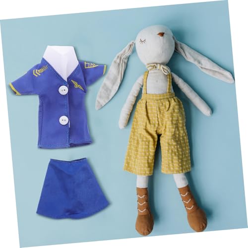 FRCOLOR 2 Stück Puppenkleidung Set Teilig Flugbegleiterin Uniform Kleid und Rock für Puppen Modisches Bekleidungsset Detailreich Genäht Kreative Verkleidung für Mädchen FRCOLOR 2 Stück Puppenkleidung Set Teilig Flugbegleiterin Uniform Kleid und Rock für Puppen Modisches Bekleidungsset Detailreich Genäht Kreative Verkleidung für Mädchen von FRCOLOR